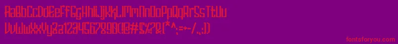 HERISON Font – Red Fonts on Purple Background