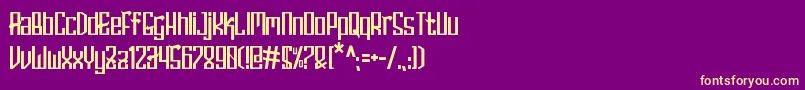Подробнее о шрифте HERISON Шрифт HERISON – жёлтые шрифты на фиолетовом фоне