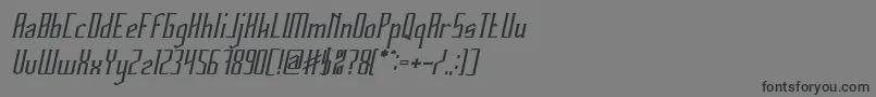 Шрифт HERITAGE Bold Italic – чёрные шрифты на сером фоне