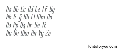 Überblick über die Schriftart HERITAGE Bold Italic
