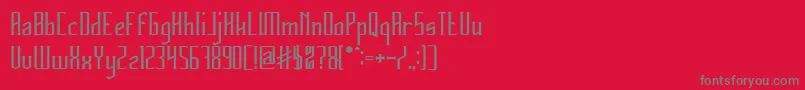 HERITAGE Bold Font – Gray Fonts on Red Background