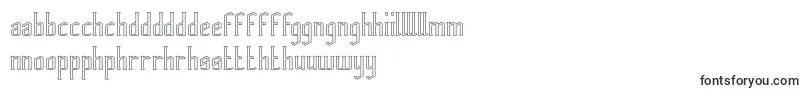 Шрифт HERITAGE Hollow – валлийские шрифты