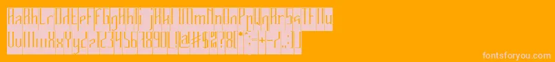 HERITAGE Inverse Font – Pink Fonts on Orange Background