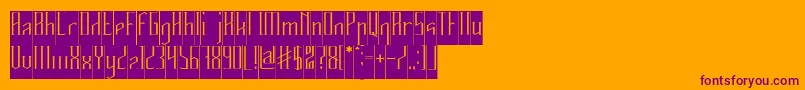 HERITAGE Inverse Font – Purple Fonts on Orange Background