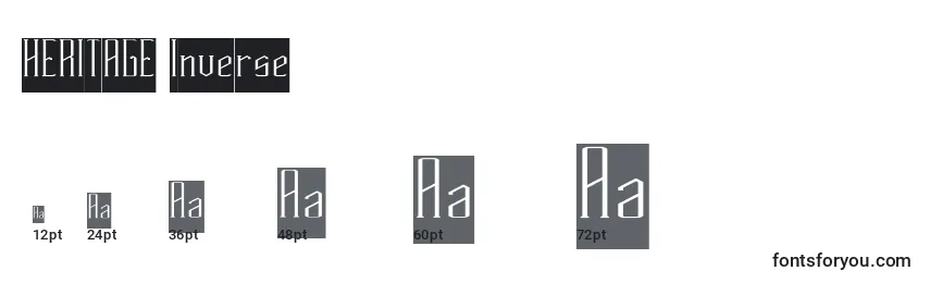 HERITAGE Inverse Font Sizes