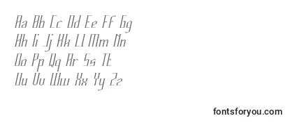 Schriftart HERITAGE Italic