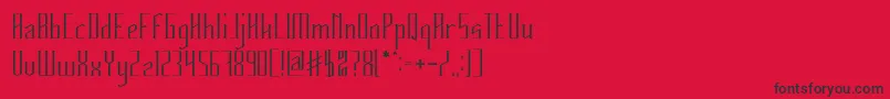 HERITAGE Font – Black Fonts on Red Background