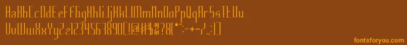 En savoir plus sur la police HERITAGE Police HERITAGE – polices orange sur fond brun
