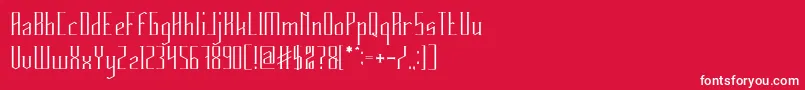 HERITAGE Font – White Fonts on Red Background
