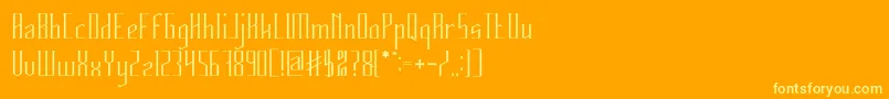 Więcej informacji o czcionce HERITAGE Czcionka HERITAGE – żółte czcionki na pomarańczowym tle