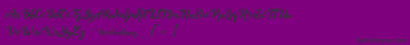 Herlambang Font – Black Fonts on Purple Background