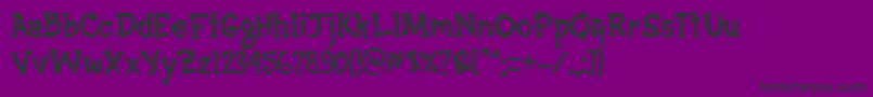 Hermazz Font – Black Fonts on Purple Background