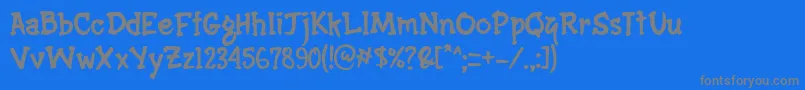 Weitere Informationen zur Hermazz-Schriftart Hermazz-Schriftart – Graue Schriften auf blauem Hintergrund