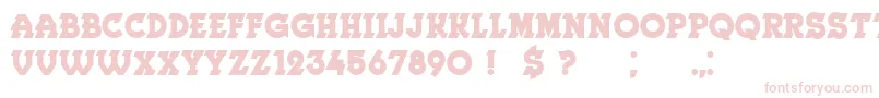 Herne Bold Font – Pink Fonts on White Background