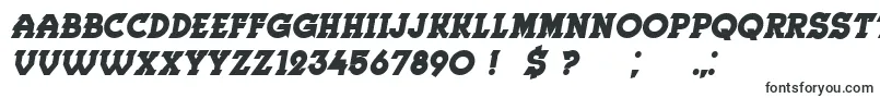 Шрифт Herne BoldItalic – рельефные шрифты