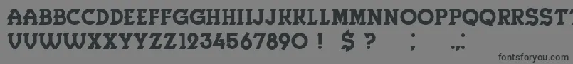 Шрифт Herne – чёрные шрифты на сером фоне