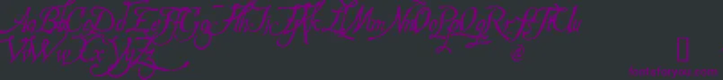 HESPD    Font – Purple Fonts on Black Background