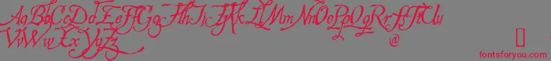 HESPD    Font – Red Fonts on Gray Background