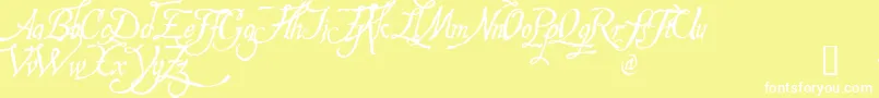HESPD    Font – White Fonts on Yellow Background