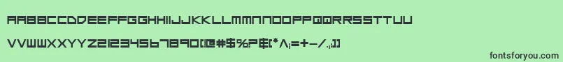 フォントLgsb – 緑の背景に黒い文字