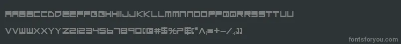 フォントLgsb – 黒い背景に灰色の文字