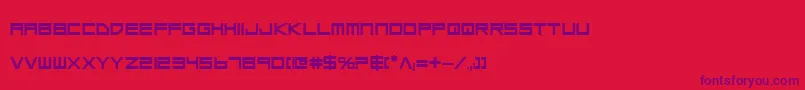 Lgsb Font – Purple Fonts on Red Background