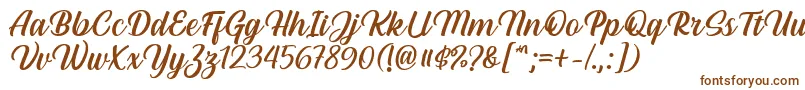 Hestina Font by Keithzo 7NTypes-fontti – ruskeat fontit