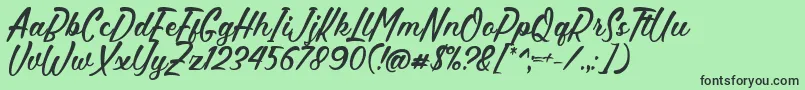 fuente Hettas Font by 7NTypes – Fuentes Negras Sobre Fondo Verde