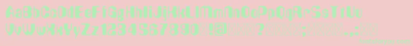 Hexadecimal Font – Green Fonts on Pink Background