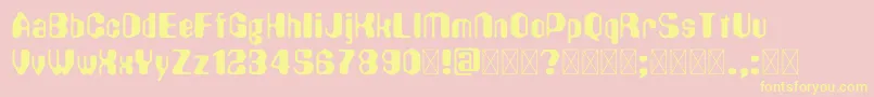 Hexadecimal Font – Yellow Fonts on Pink Background