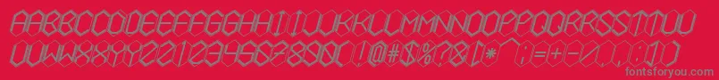 fuente HEXCELLENT – Fuentes Grises Sobre Fondo Rojo
