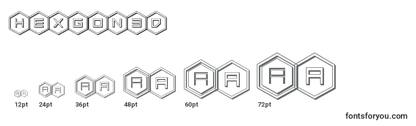 Hexgon3d Font Sizes