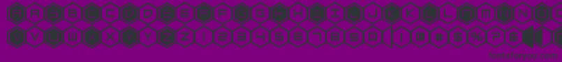 Fonte hexgonbold – fontes pretas em um fundo violeta