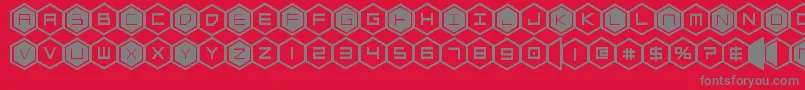 Шрифт hexgonbold – серые шрифты на красном фоне