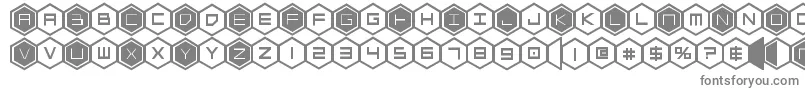 Шрифт hexgonbold – серые шрифты на белом фоне