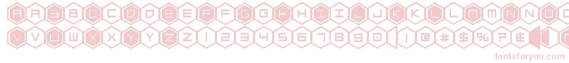 Fonte hexgonbold – fontes cor-de-rosa