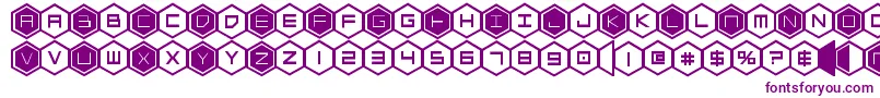 More about hexgonbold Font hexgonbold Font – Purple Fonts on White Background