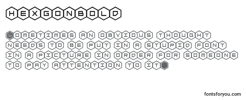 Review of the Hexgonbold Font