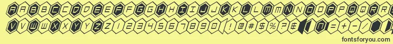 Más sobre la fuente hexgoncondital fuente hexgoncondital – Fuentes Negras Sobre Fondo Amarillo