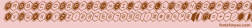 fuente hexgoncondital – Fuentes Marrones Sobre Fondo Rosa