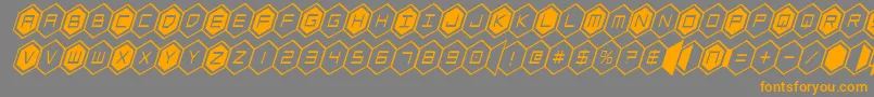Saiba mais sobre a fonte hexgoncondital Fonte hexgoncondital – fontes laranjas em um fundo cinza