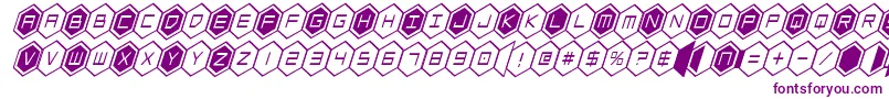 fuente hexgoncondital – Fuentes Moradas Sobre Fondo Blanco