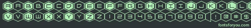 Шрифт hexgonexpand – зелёные шрифты на чёрном фоне