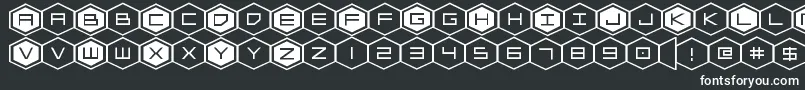 Шрифт hexgonexpand – белые шрифты на чёрном фоне