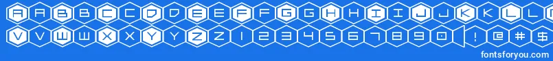 fuente hexgonexpand – Fuentes Blancas Sobre Fondo Azul