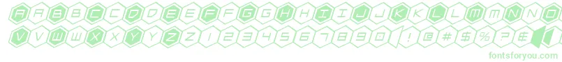hexgonital-Schriftart – Grüne Schriften