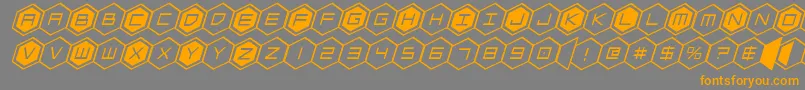 fuente hexgonital – Fuentes Naranjas Sobre Fondo Gris