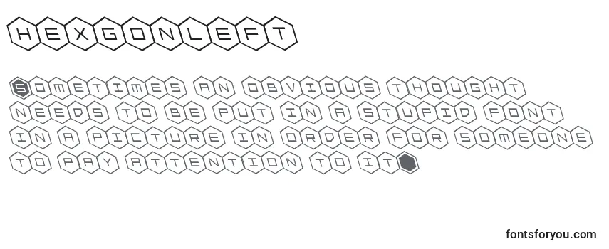 Review of the Hexgonleft Font