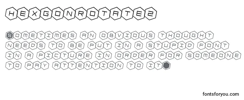 Review of the Hexgonrotate2 Font