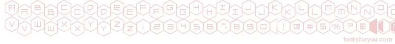 fuente hexgonstag – Fuentes Rosadas Sobre Fondo Blanco